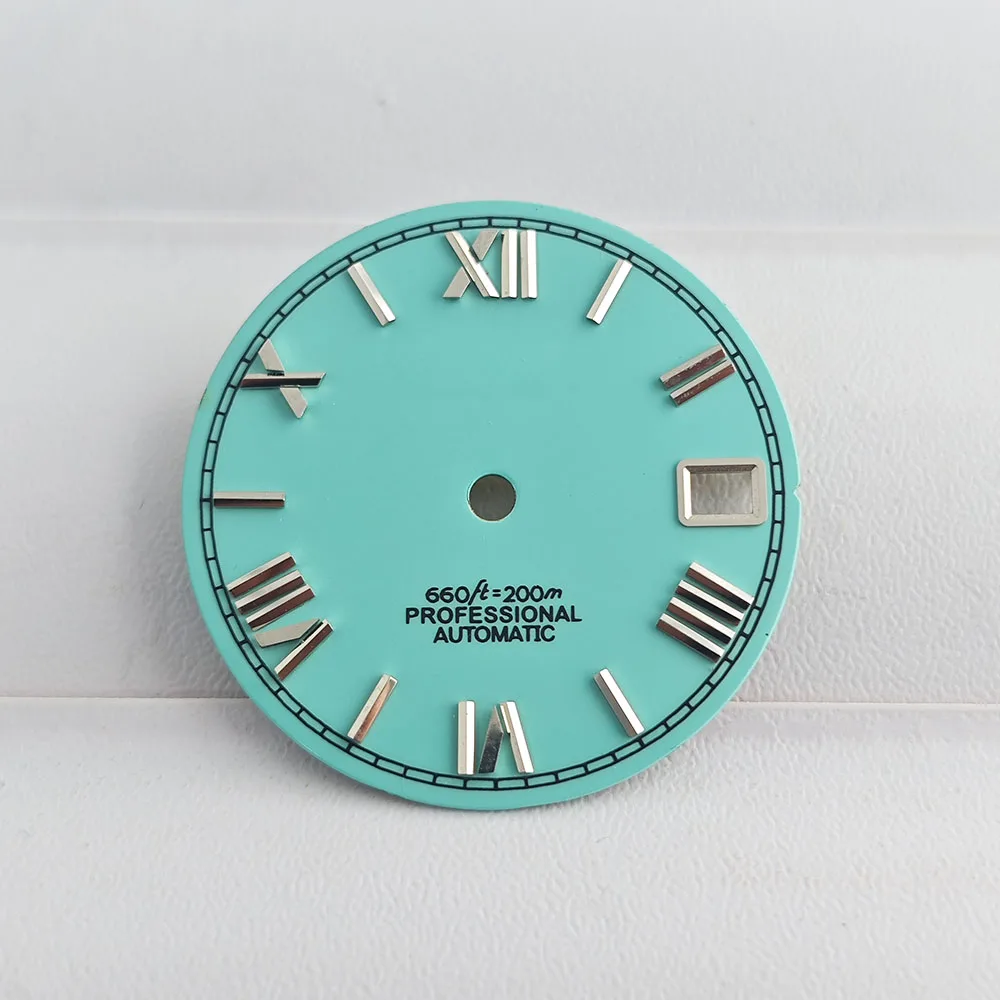 28.5mm 로마 숫자 다이얼 NHwatch35 다이얼, 날짜 창, NHWatch 35/36 자동 기계식 무브먼트 액세서리