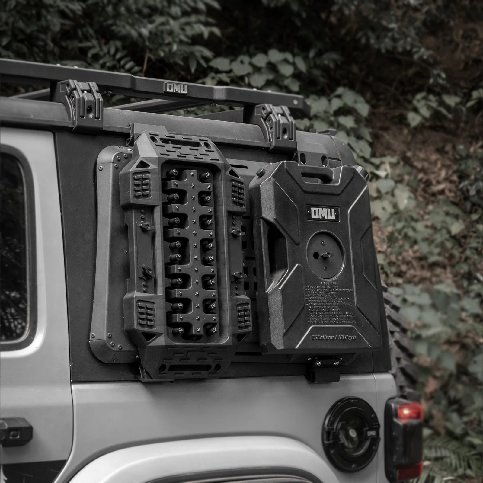 4x4 Aluminum Car Side Window Expansion Panel Kits With 9L Tank Bracket Traction Board For Jeep Wrangler JL 2018+ Offroad