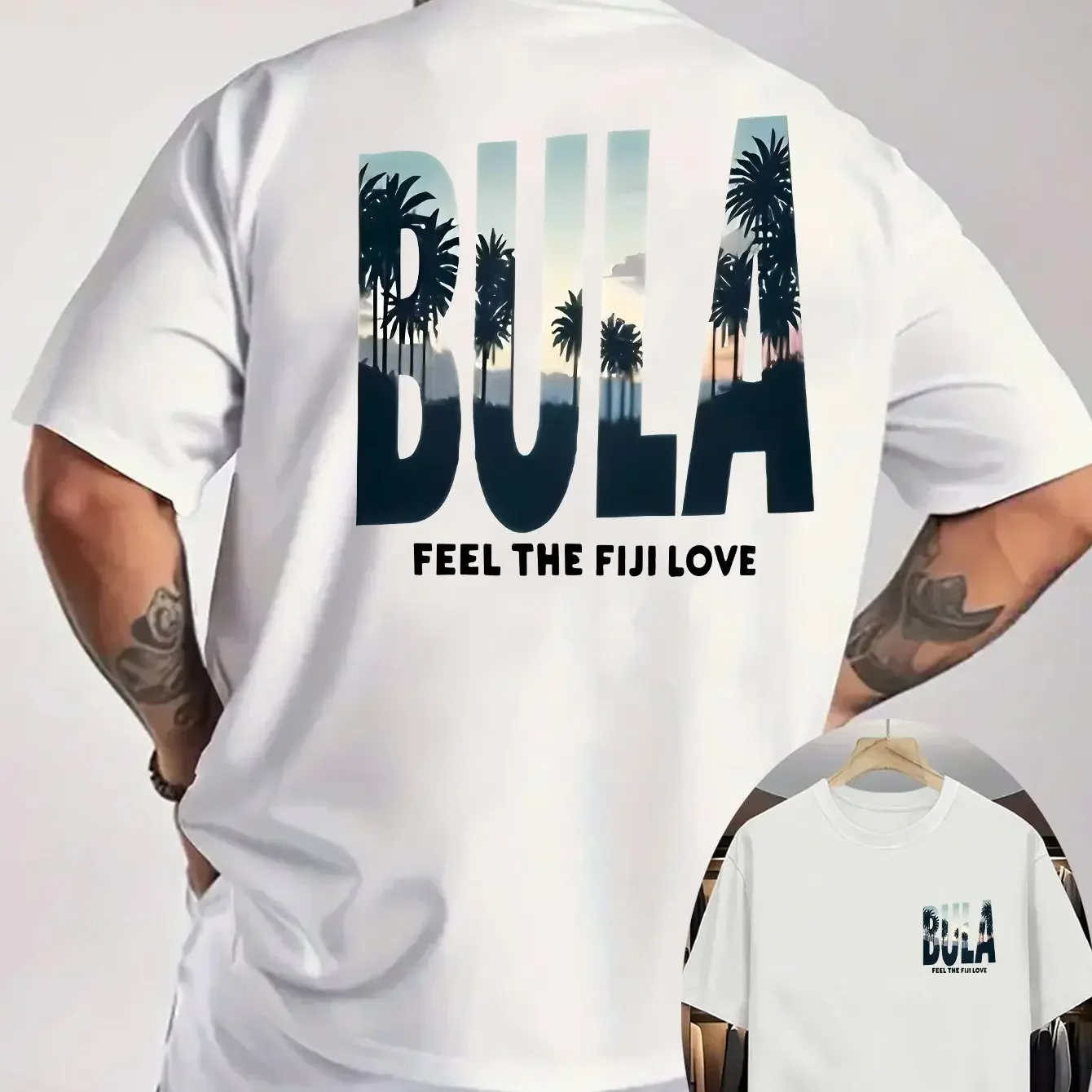 100% Cotton Men's T-Shirt BULA 