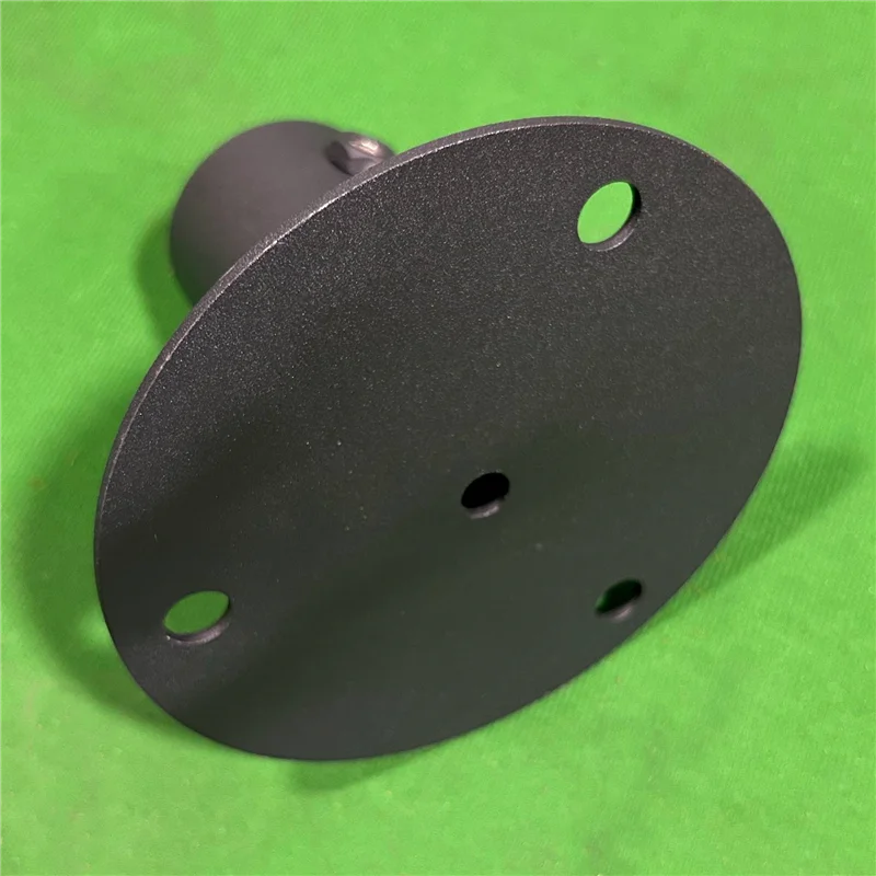 ABNM Rantai Link Pagar Tiang Lantai Flange Logam Rantai Link Pagar Kotak Surat Aksesoris 65Mm