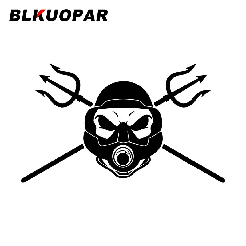 

BLKUOPAR Diver Skull Trident автомобильные наклейки для дайвинга спортивная наклейка окклюзия царапин вырезанные окна багажник автомобильные аксессуары