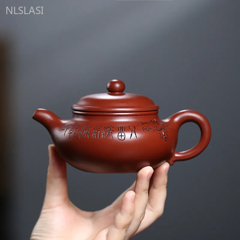 

250m Chinese Yixing Purple Clay Teapot Handmade Dahongpao Beauty Pot Customized Home Filter Tea Infuser Tea Ceremony Accessories