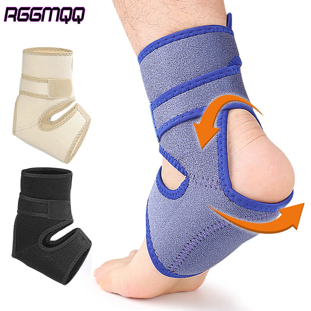 1PCS Ankle Compression Sleeve with Silicone Heel Pad - Ankle Brace for Sprains, Foot Fatigue,Plantar Fasciitis Relief & Support