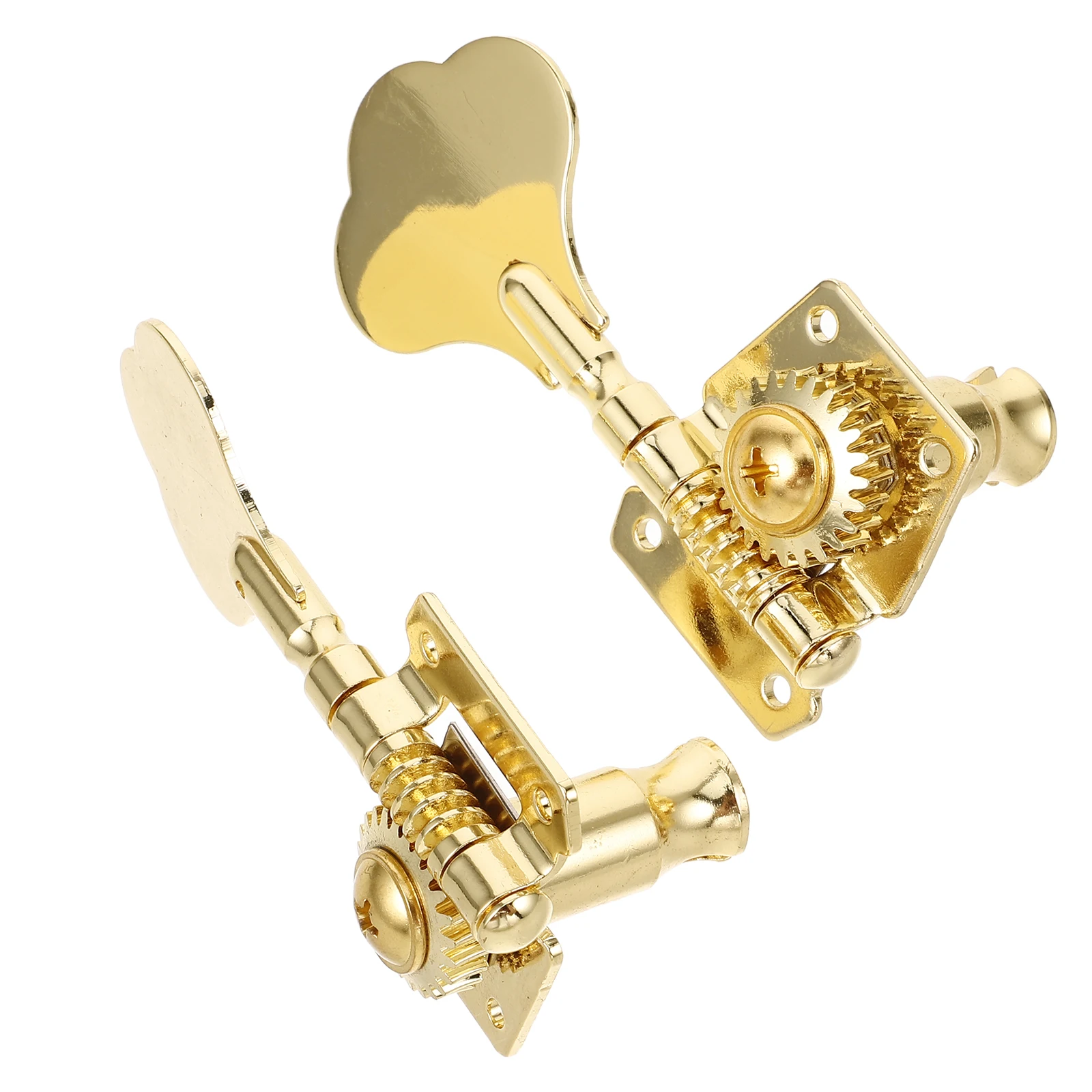 

2 Pcs Bass Buttons Electric Guitar Tuning Pegs Accessories Head Zinc Alloy Keys Knob