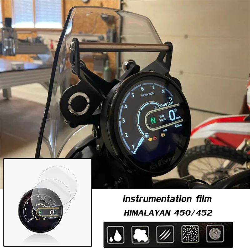 

Compact Motorcycle Instrument Cluster Scratch Protection Film Dashboard Protector For Himalayan 450 Himalayan450 2024 2025