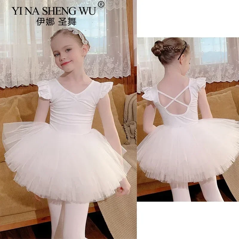 Kind Baby Ballett Tutu Trikot Kleid Anzug Kinder Dancewear Kostüm Ballerina Tänzerin Outfits Gym Zug Leistung
