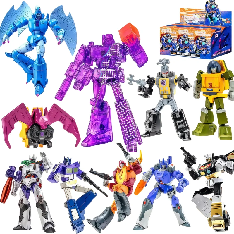 

Transformers AEE Mirror Optimus Prime Blind Box Magic Star Action Figure Movable Robot Model Desktop Decoration Collectible Toys