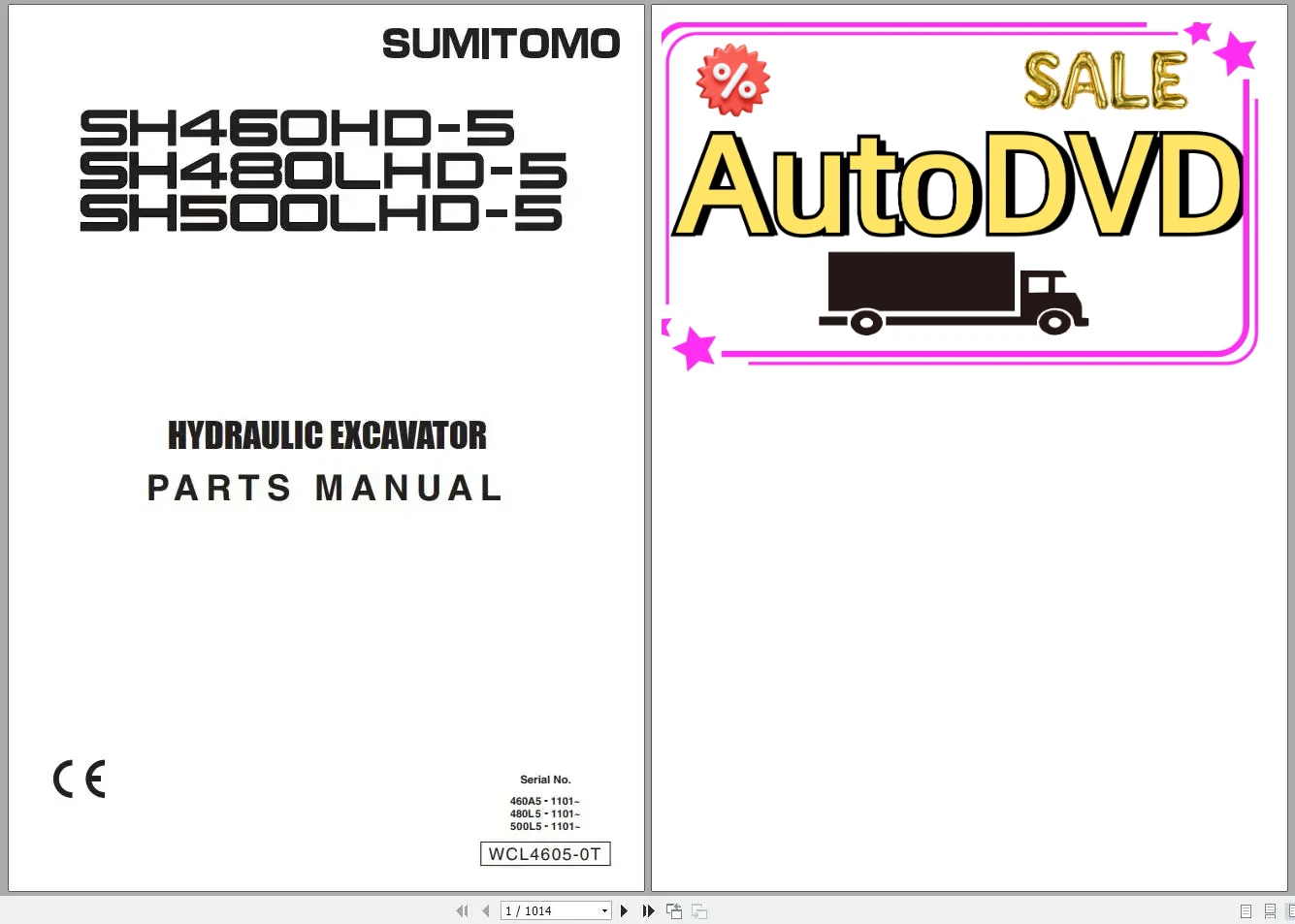 

AutoDVD Sumimoto Hydraulic Excavator Operators Service and Part Manuals 4.09GB PDF DVD