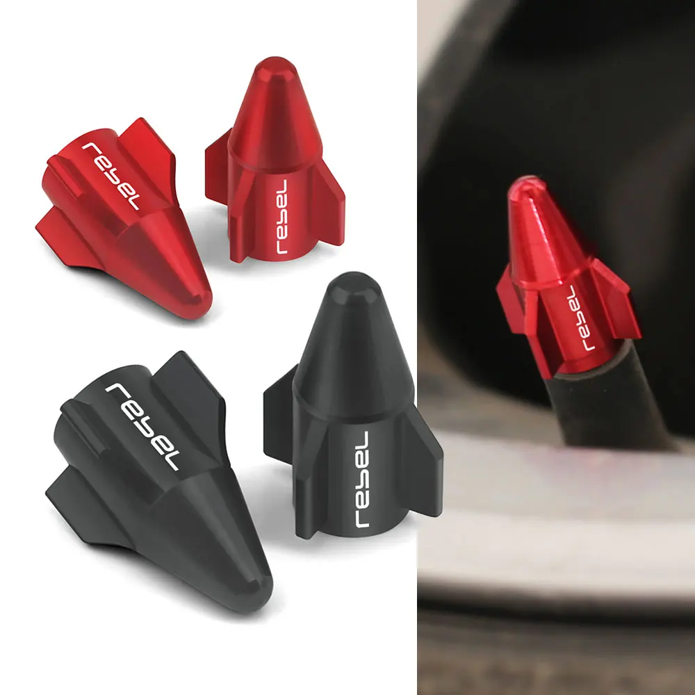 Für Honda Rebel 300 Rebel 500 CMX Zubehör Rebel 300 Rebel 500 Motorrad Reifen Rostfrei Ventil Rad Stem CNC Abdeckung Kappen