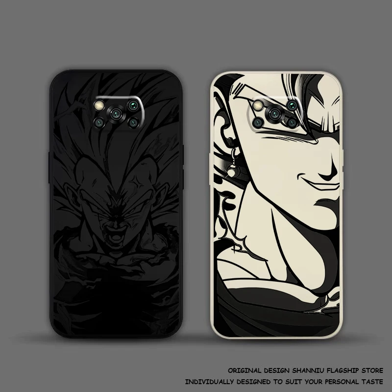 G-gokus D-Dragons Balls For Xiaomi POCO F5 F4 F3 Pro GT POCO X4 X3 Pro NFC M4 M3 Pro Phone Case Carcasa Liquid Silicone Back