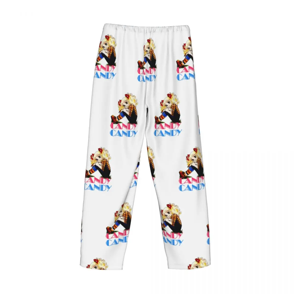 Pantaloni del pigiama con Logo Candy Candy con stampa personalizzata per uomo Anime Manga Sleep Sleepwear Bottoms con tasche