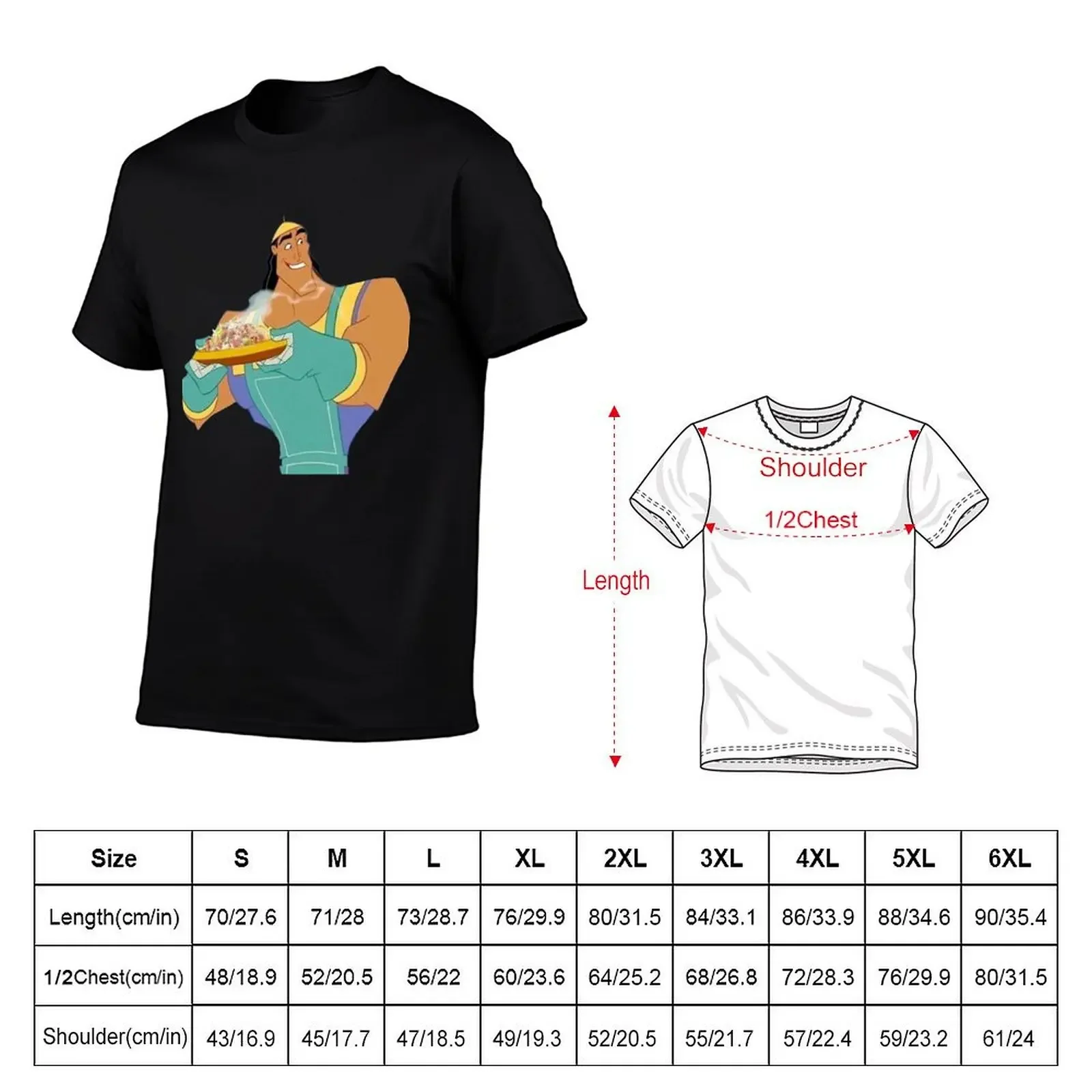 Kronk Has Spaghetti T-Shirt quick drying anime figures clothes for men