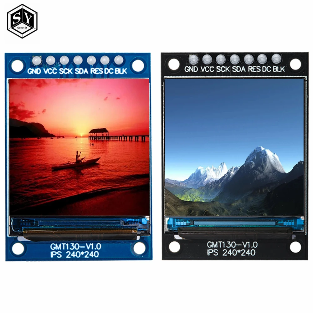 Tft Display 0.96 / 1.3 Inch Ips 7P Spi Hd 65K Kleuren Lcd Module ST7735 Drive Ic 80*160 (Niet Oled) voor Arduino