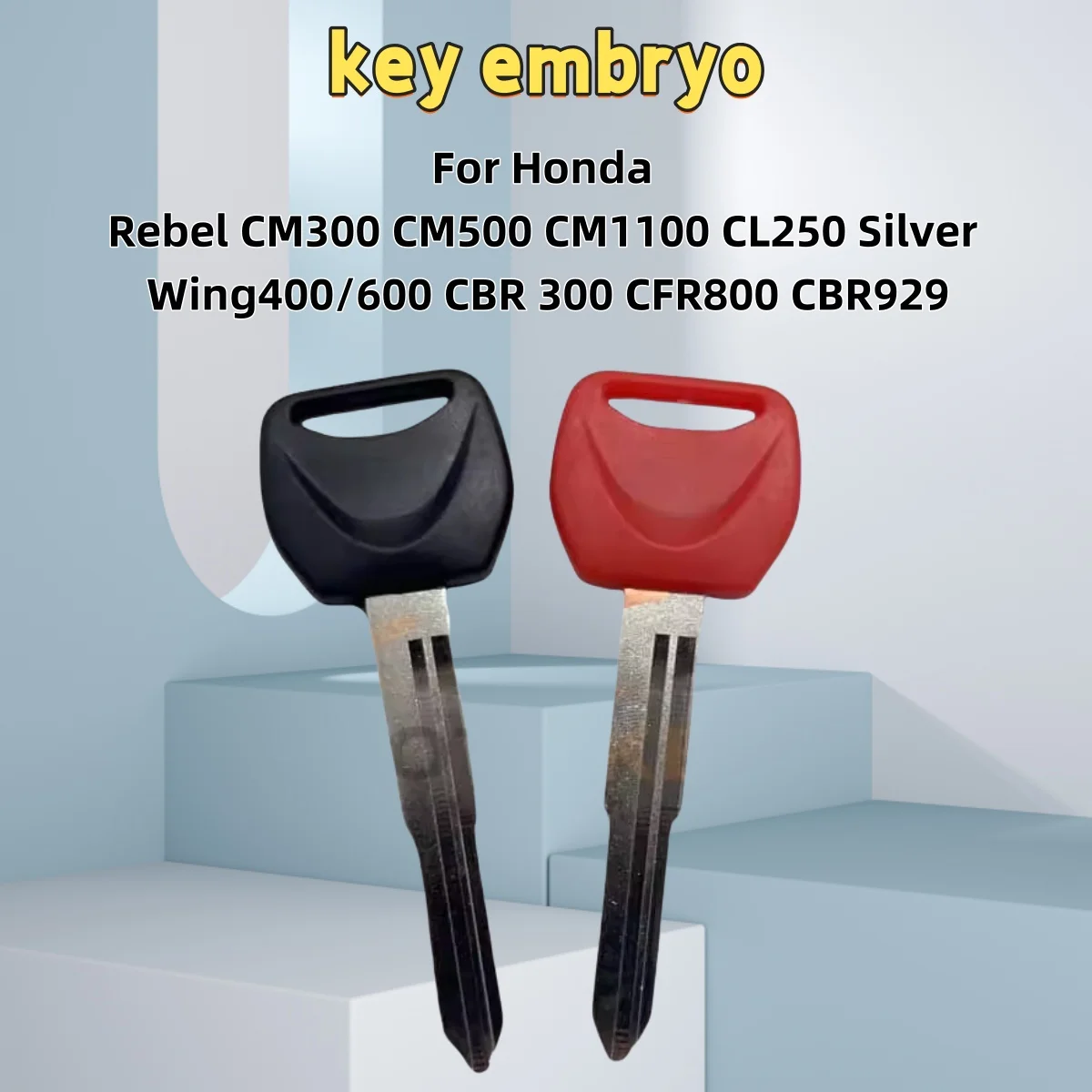 

Motorcycle keys Blank Key Uncut Blade For Honda Rebel CM300 CM500 CM1100 CL250 Silver Wing400/600 CBR 300 CFR800 CBR929