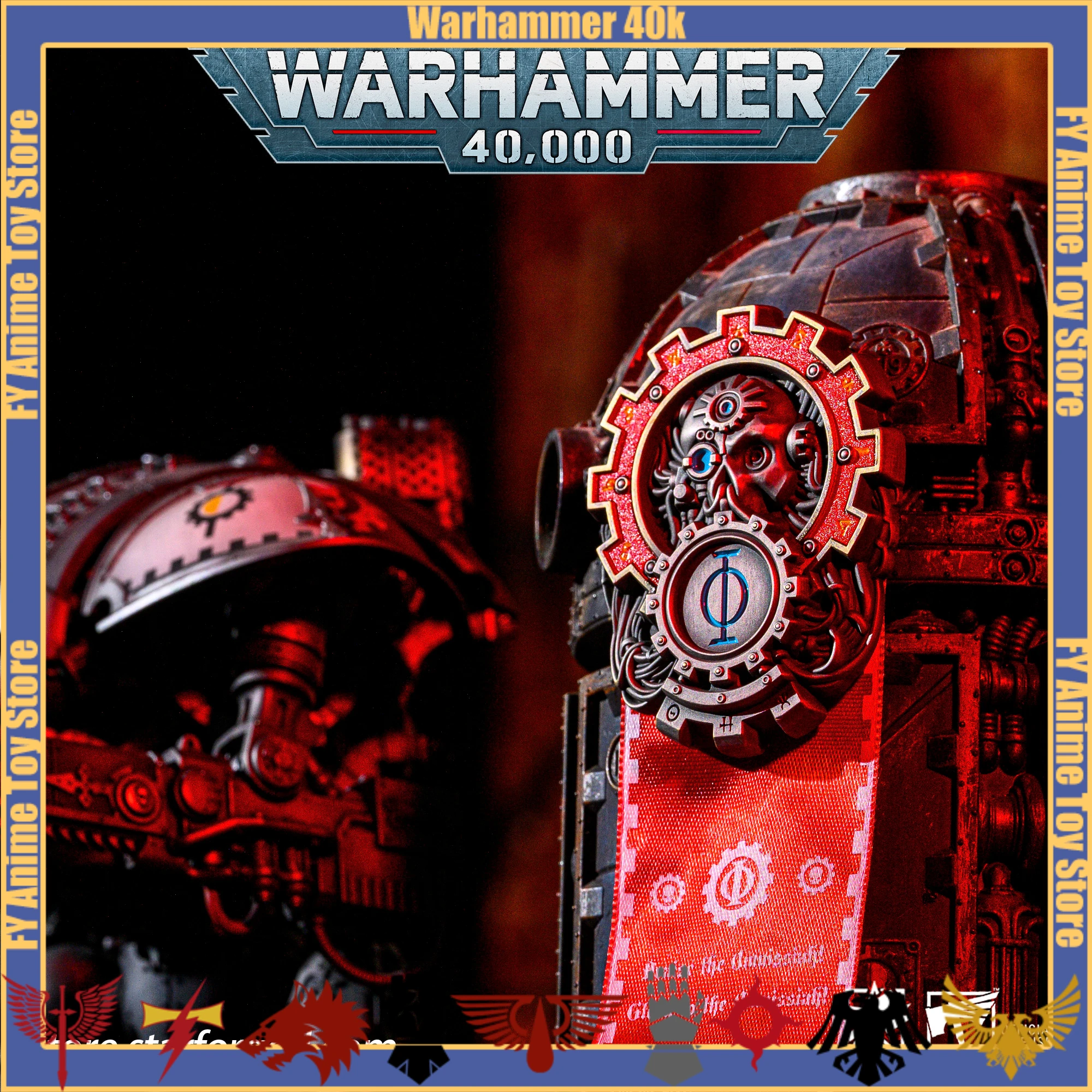 

WarHammer 40K Deus Mechanicus Seal of The Omnissiah God of Mechanics Mark Imprints Badge Game Derivative Car Computer Stickers