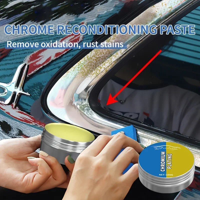 

Хромированная яркая полоса для окон автомобиля, ремонт металлической полировки, паста для ремонта, удаление пятен, ржавчины, окисление, очиститель слоев двери автомобиля