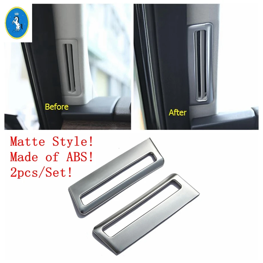 Matte Interior Refit Kit Pillar A B Dashboard Air AC Door Handle Armrest Cover Trim For Land Rover L462 Discovery 5 2017 - 2022