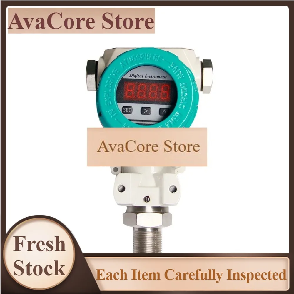 AvaCoreIndustrial Smart Absolute Pressure Transducer 4-20MA Output With LED Display Certified SIL ATEX Type Sensor Transmitter