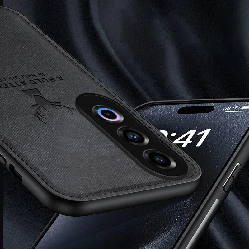 حافظة قماش لهاتف OnePlus Ace 3V 1 + Ace3V غطاء غزال قماش غير لامع حماية من السيليكون غطاء هاتف فاخر 1 + OnePlusAce3V Coque