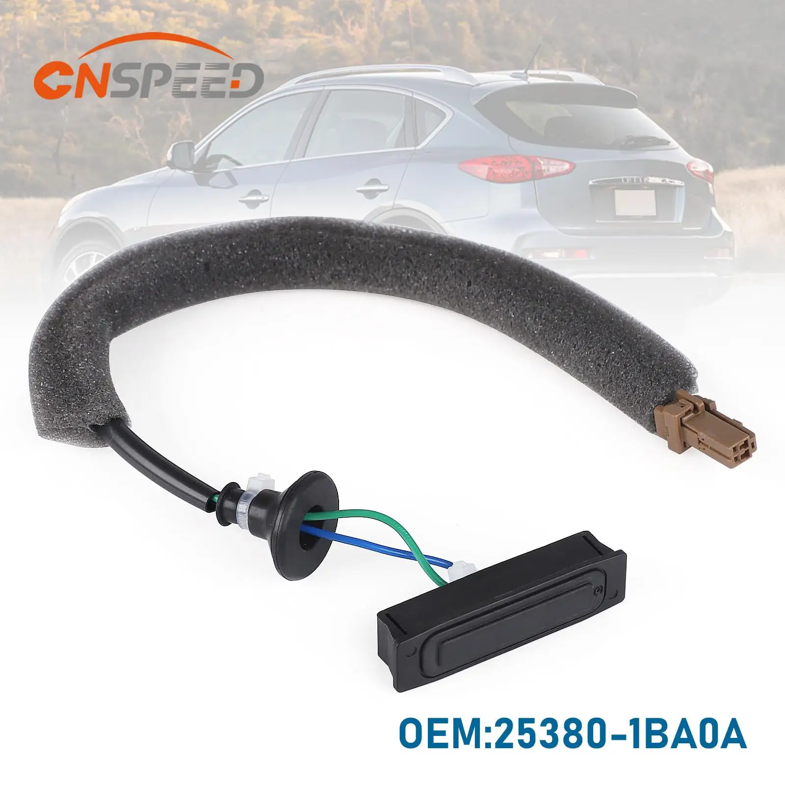 

CNSPEED Tailgate Liftgate Release Switch Assy-Trunk Opener For Nissan Infiniti EX35 2008-2013 QX50 25380-1BA0A Rear Door Button