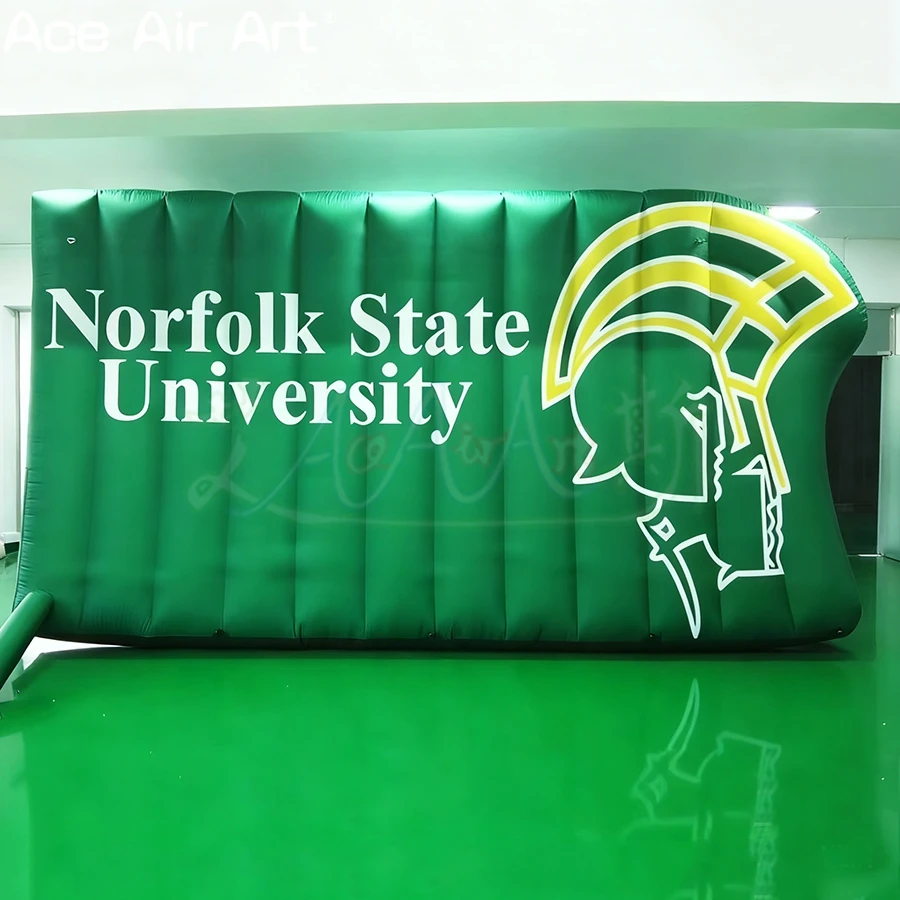 Maßgeschneidertes riesiges grünes aufblasbares Fußball-Tunnelzelt für Sportspiele und Veranstaltungen