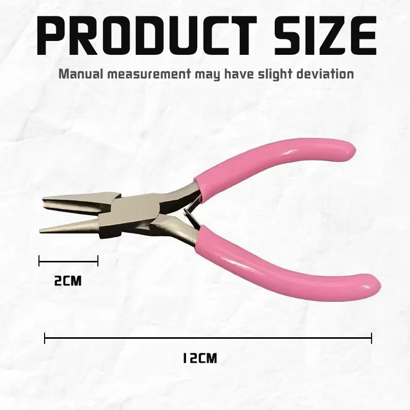 Mini 5-Inch Round Concave Pliers - Precision Wire Looping Pliers for DIY Jewelry Making