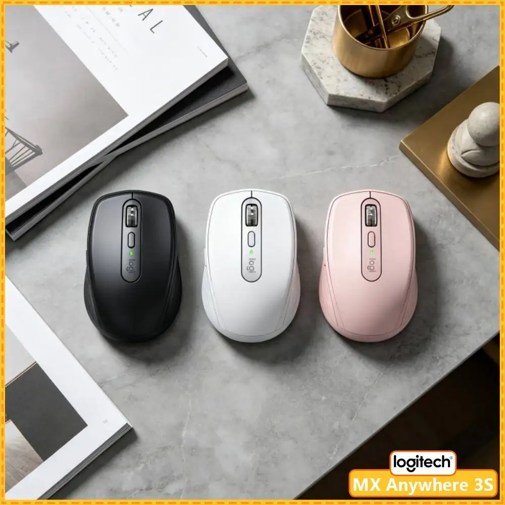 Precision MX Anywhere 3S - 8K DPI, MagSpeed Scroll, Ergonomic, Suitable for Perfume Bottle Design & Studio Work