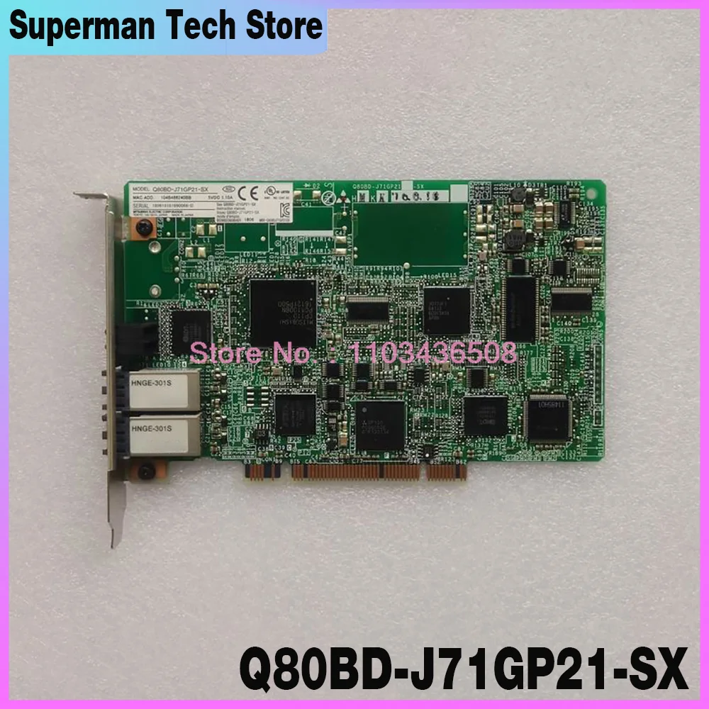 For PLC Optical Fiber Communication Board Q80BD-J71GP21-SX Switch control signal sensor