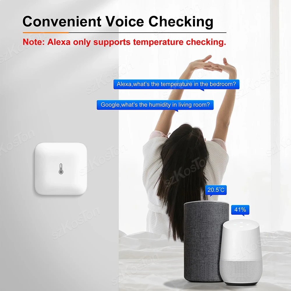 EWeLink APP สมาร์ท ZigBee อุณหภูมิความชื้นเซนเซอร์ Lanyard MINI ในร่มเครื่องวัดอุณหภูมิสําหรับ HA MQTT Alexa Google