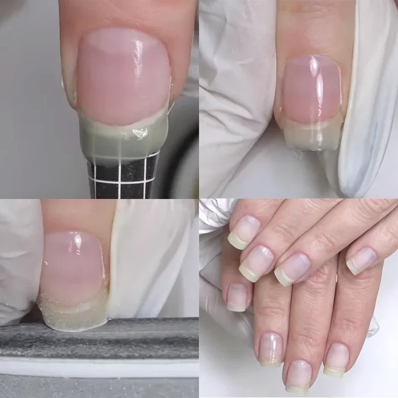 MSHARE-Gel de aspecto Natural para extensión de uñas, 150ml, construcción autonivelante, constructor de grosor medio, Gel Led UV de baja temperatura