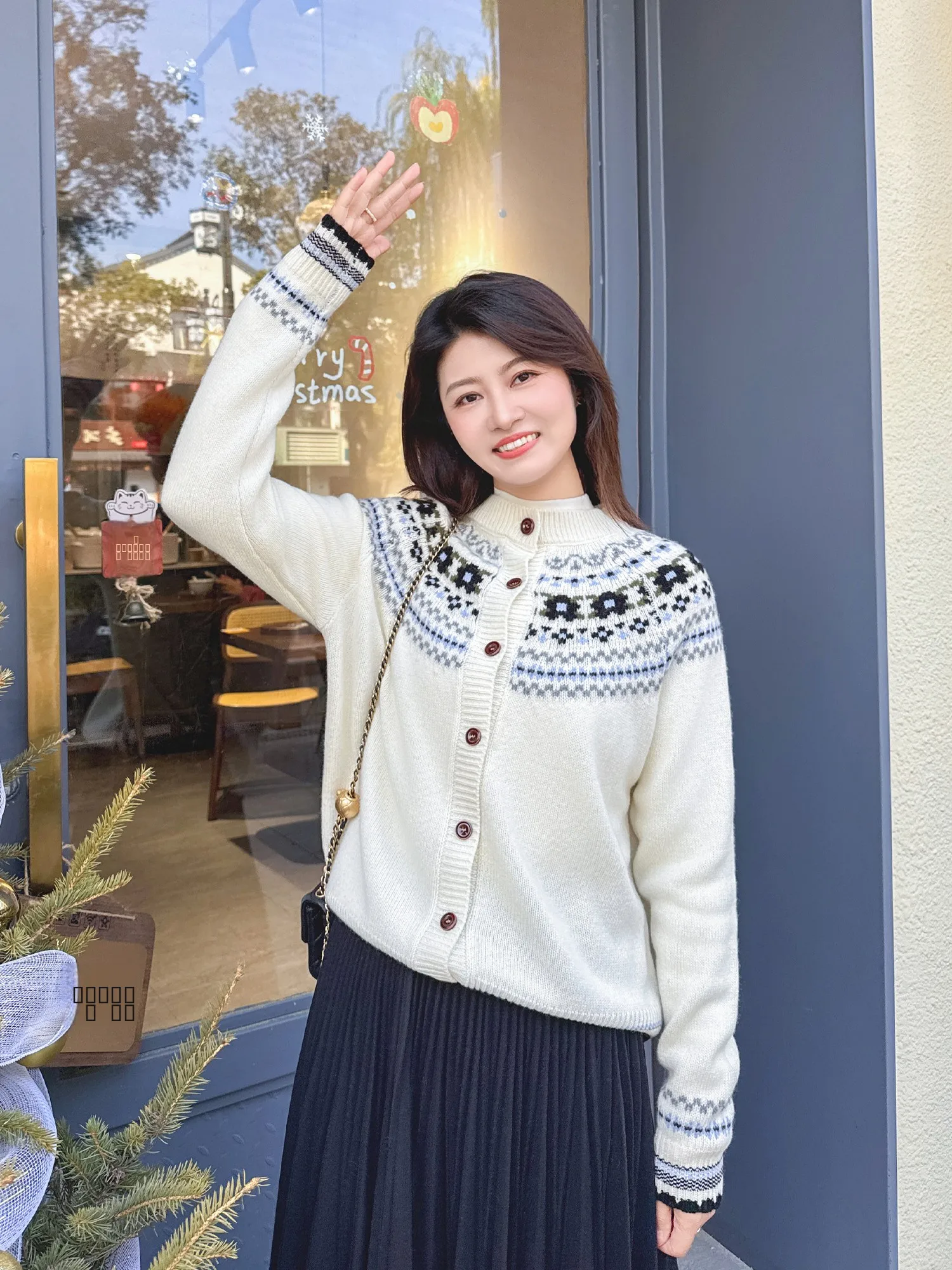 

Женский кардиган Zillal Lazy, свободного кроя, из шерсти, с винтажным узором Фер-айл, повседневный, с геометрическим рисунком, длинный рукав