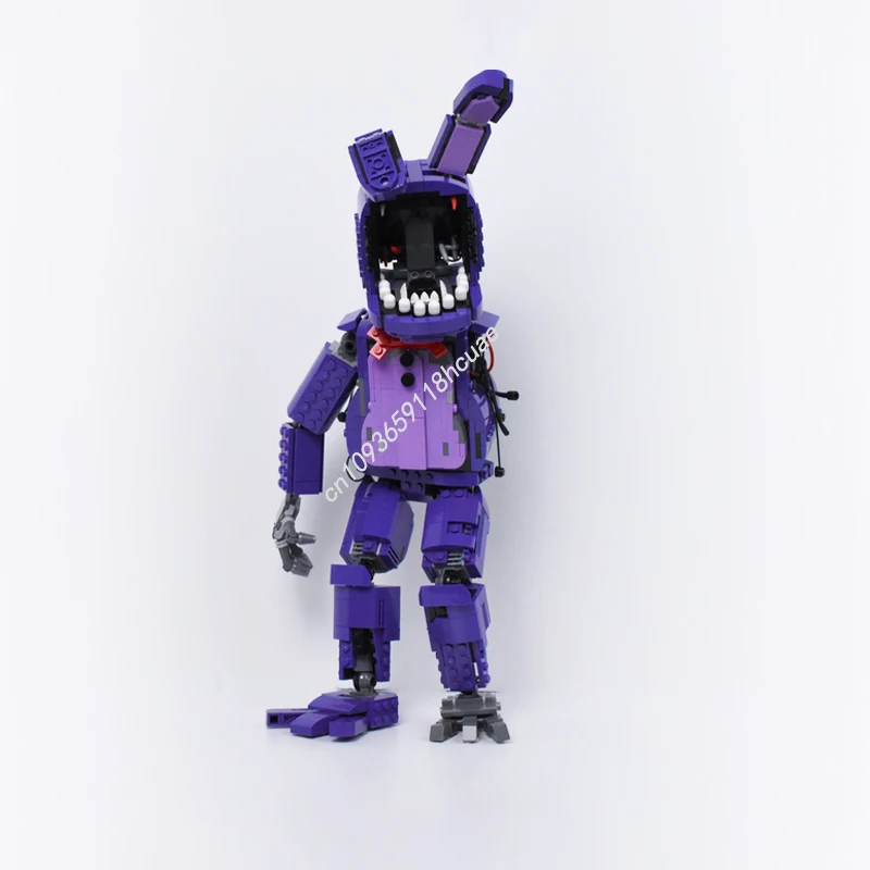 920PCS Collectible Figures Withered Bonnie  Model Moc Building Blocks Stacking Bricks Creative Educational Toys Kid Gift Diy