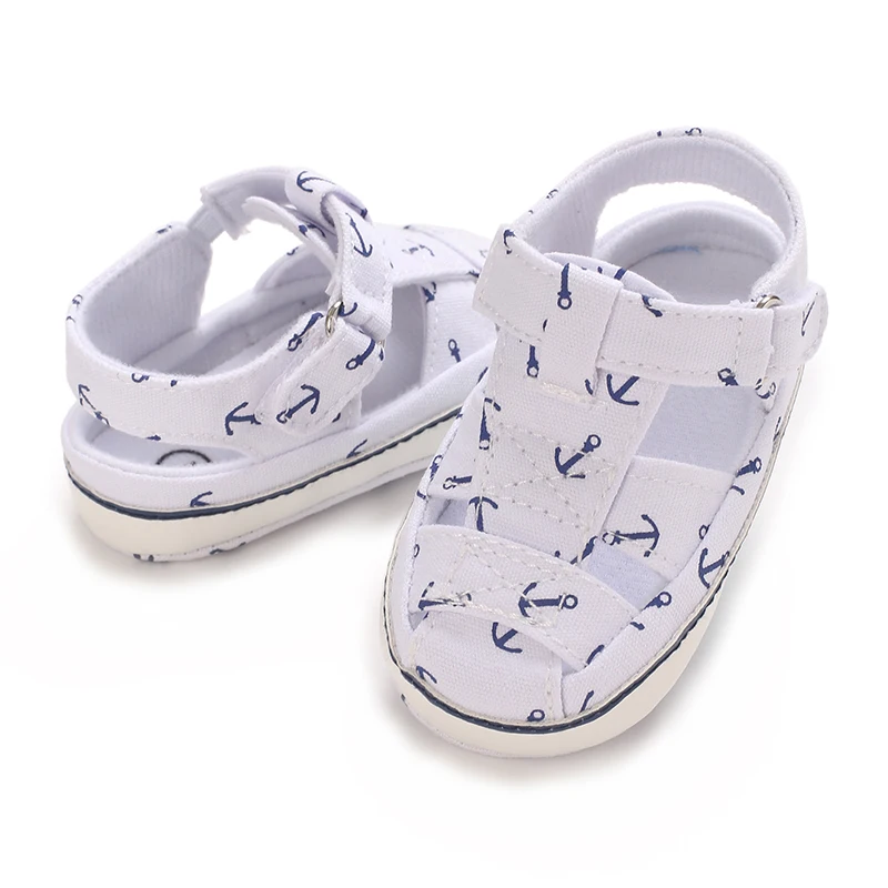 صنادل أحذية نعل ناعم للصيف 0-18 شهرًا للأطفال حديثي الولادة والأولاد والبنات أحذية صيفية ناعمة للمشي الأول مضادة للانزلاق #4