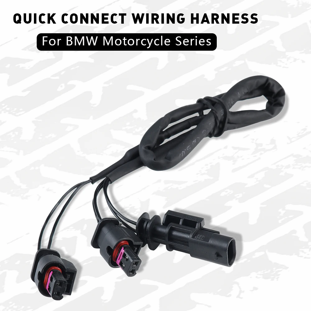 

For BMW R1300GS R1250GS ADV R1200GS LV R1250R R1200R 1250 1200 RS motorcycle quick connect harness for auxiliary sockets