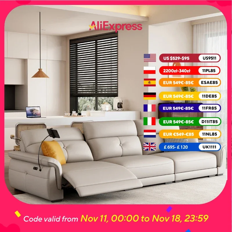 

Большие европейские диваны для гостиной, бежевый наполнитель, спальное место, электрический диван, салон, секционный диван Per Soggiorno, мебель для дома