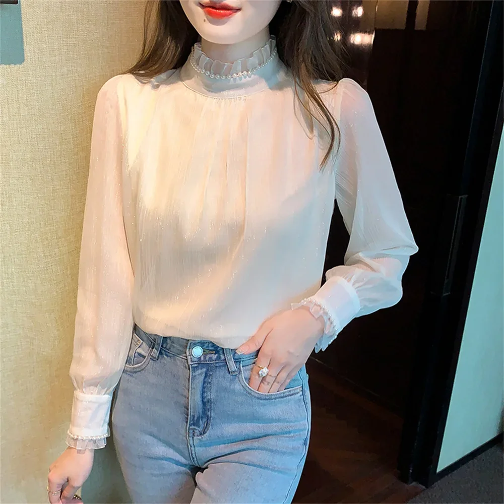 

Elegant Women's summer blouses woman tops women shirt blouse chemise femme blusas blusa feminina long sleeve top female mujer