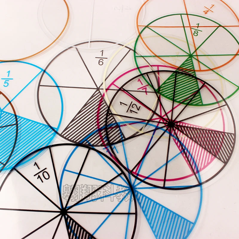 

12 шт. в наборе 8 см круглый разделитель пропорционально Математика для учащихся Обучающие пособия интерактивные настольные игры