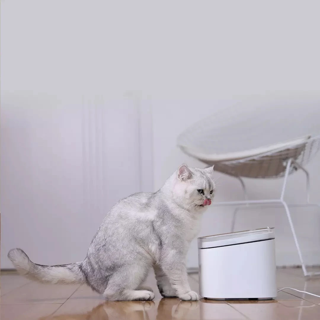 Imagem -03 - Xiaomi-mijia Dispensador de Água Automático para Animais de Estimação Dispensador Inteligente Alimentador de Bebidas Mudo Tigela para Cão e Gato Mijia App Xiaomi Mijia