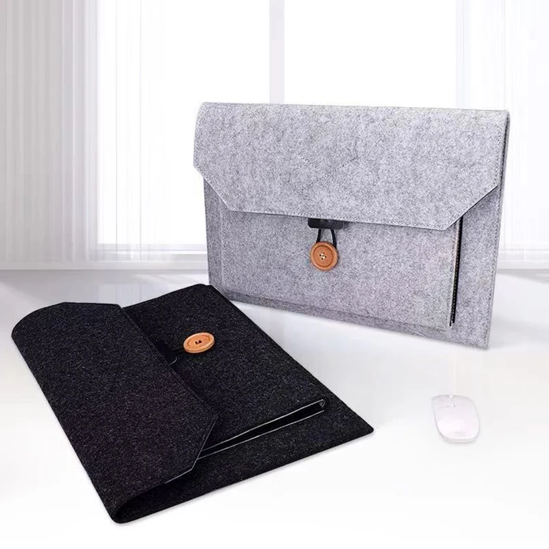 

Portable case 15 '6 inches Felt Sleeve Laptop Bag 15.6 14.1 Case for Macbook Air 13 Pro 11 12 for Xiaomi Mi Notebook 13.3 Cover