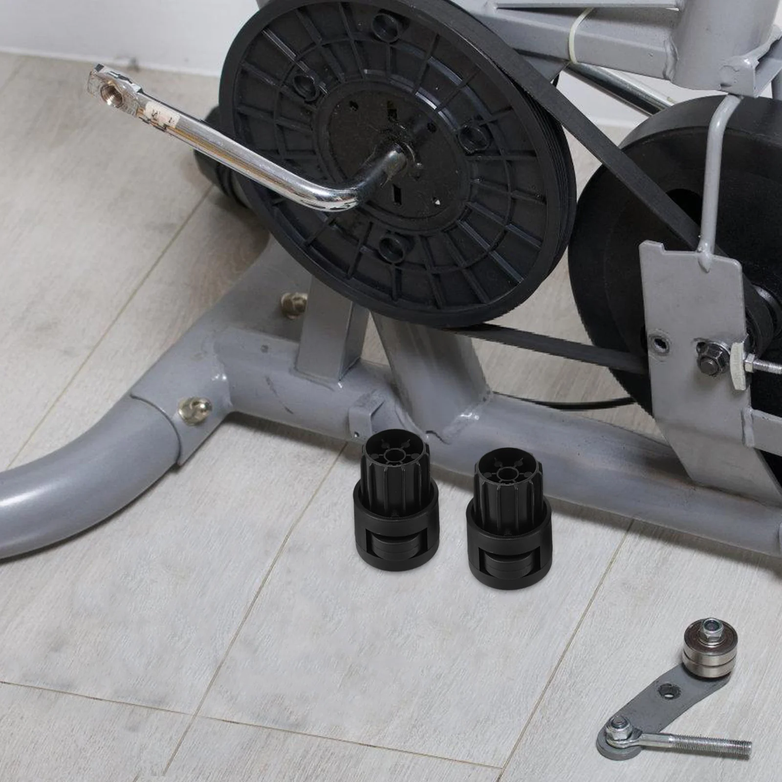 

2Pcs Fitness Equipment Caster Pads Floor Protector Non-Slip Furniture Feet Pads Shock Absorption Chair Feet Floor Protectors