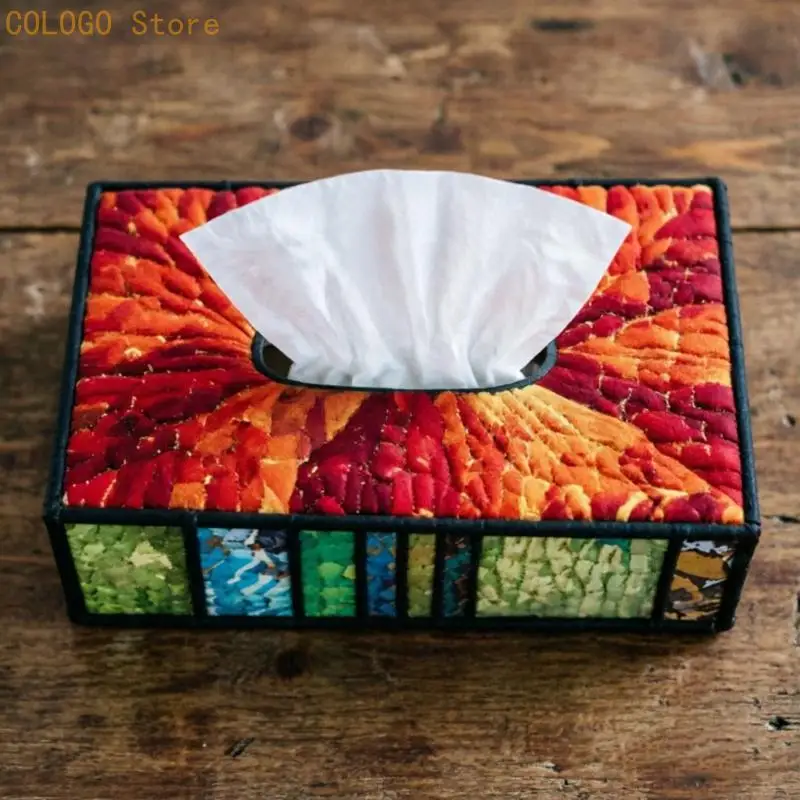 Unique Book Tissue Box Set Sew Your Own Decorative Storage Holder Creative Fun D0LD