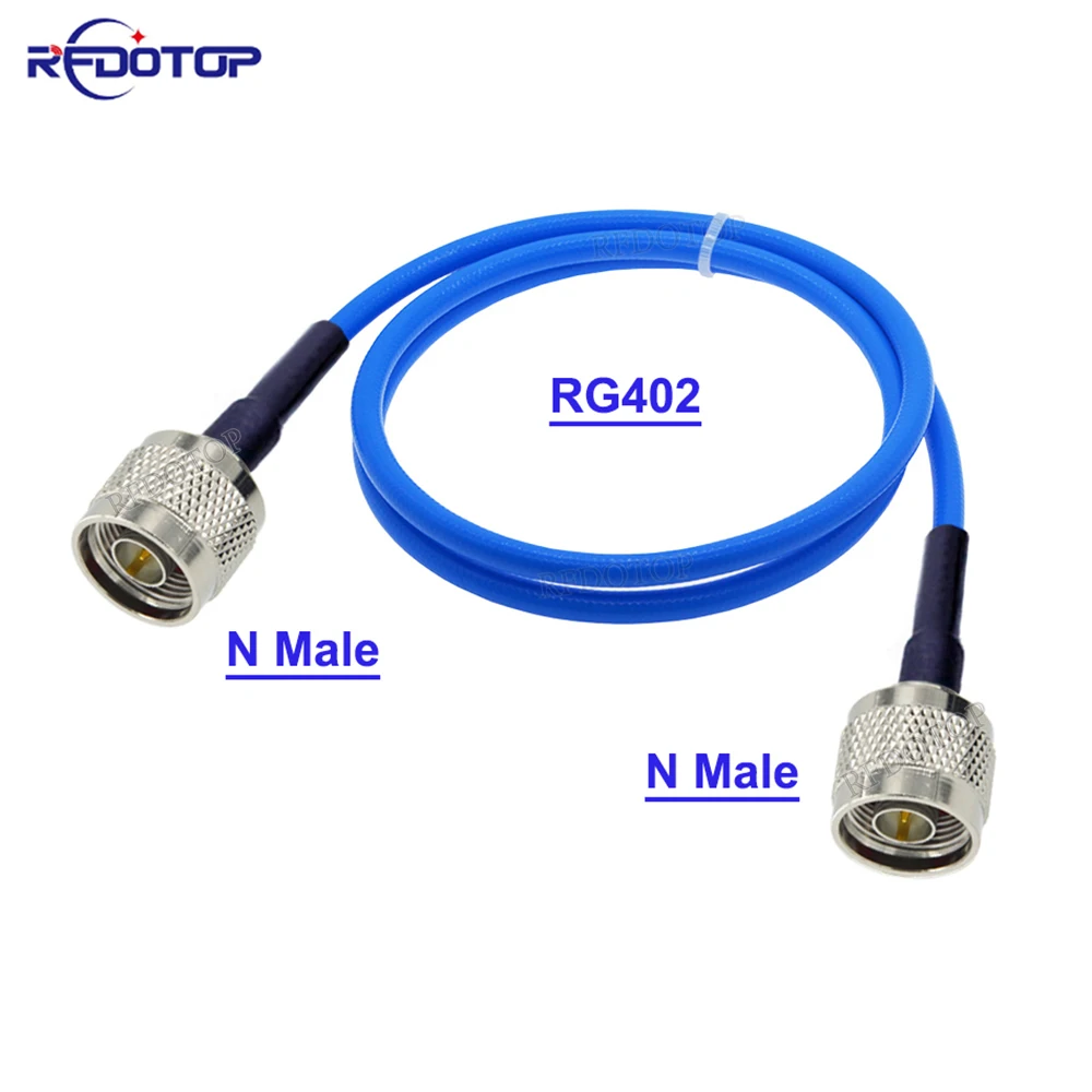 

RG-402 N Male Plug to N Male/N Female Connector RG402 Blue Jacket Semi Flexible Low Loss 50 Ohm High-Quality RF Coaxial Cable