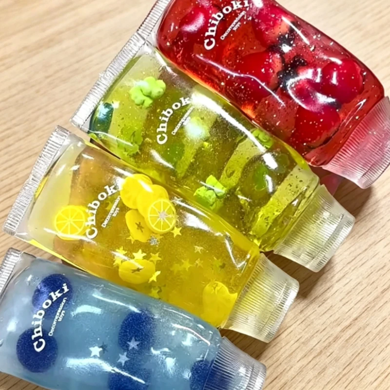 Jouet sensoriel anti-stress en forme de dentifrice à la maltose fourrée aux fruits, doux, à remontée lente, déformable et compressible