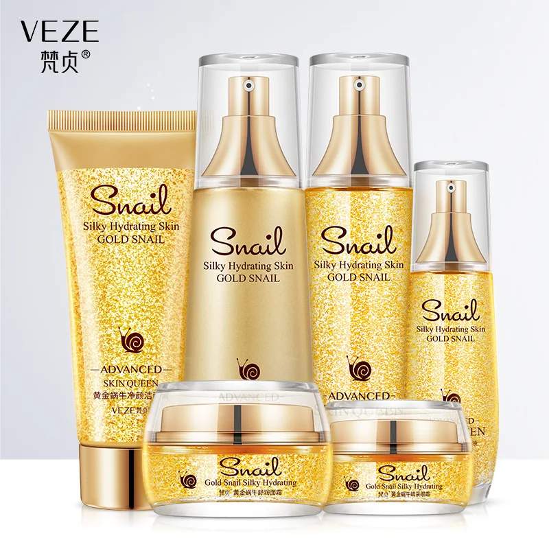 

24K Gold Skin Care Sets Moisturizes Shrinks Pore Oil Control 24K Gold Toner Face Cream Emulsion Facial Essence Sets