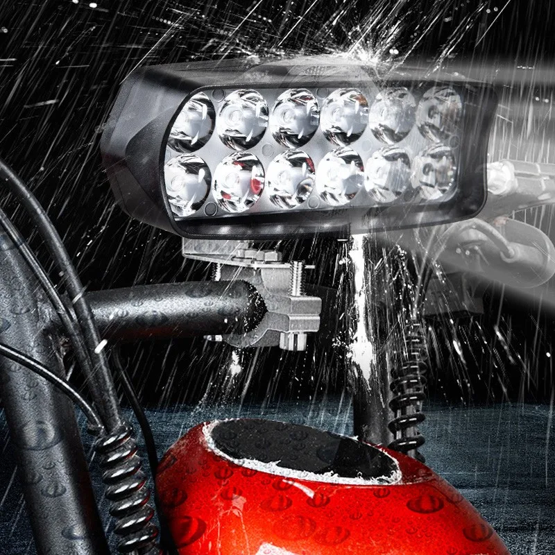 Faro delantero para motocicleta, barra de luz Led automotriz, proyector de haz, Faro de bicicleta, Renault Fluence, 12v, 8, 12, 16 Led