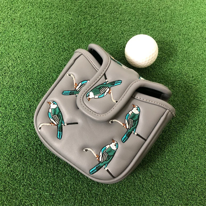 Golf Club Cover Semicircular Push Rod  Square Universal Push Rod Protective Cover Magnet Strong Magnetic One-word Cap Cover
