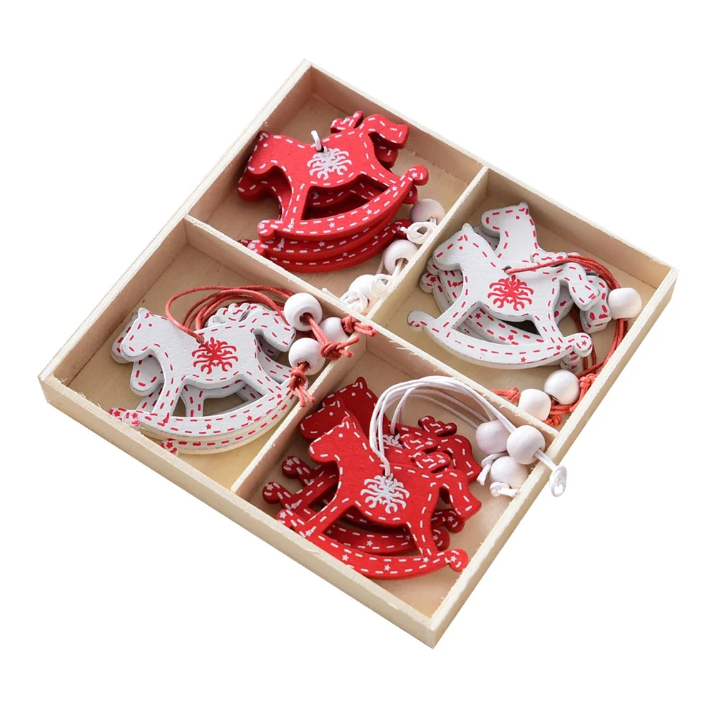 

Christmas Hanging Wooden Ornament Hollow Snowflake Deer Tree Decoration Perfect for Wedding Garden Party Wooden