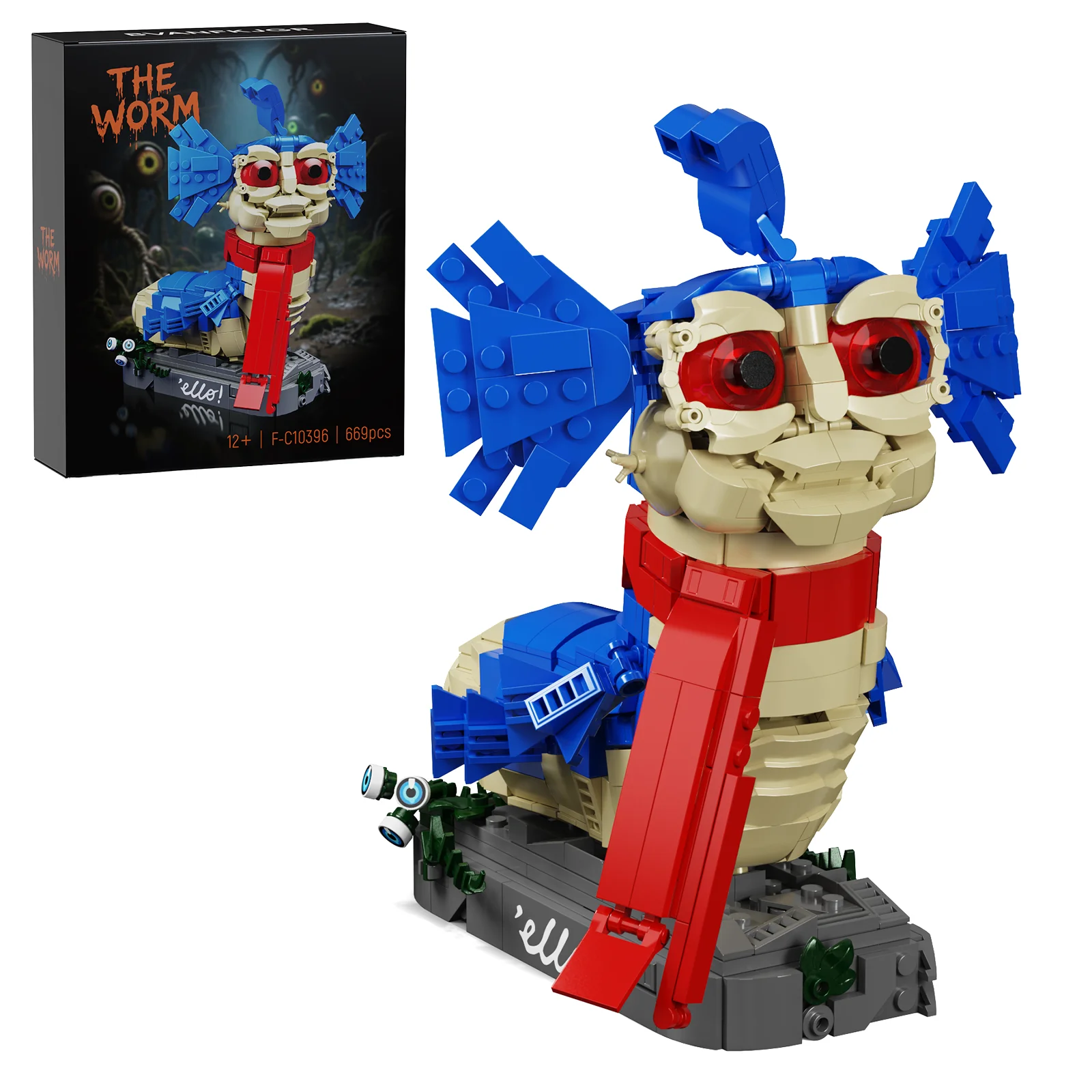 Worm Monster Fantasy Figure Building Set