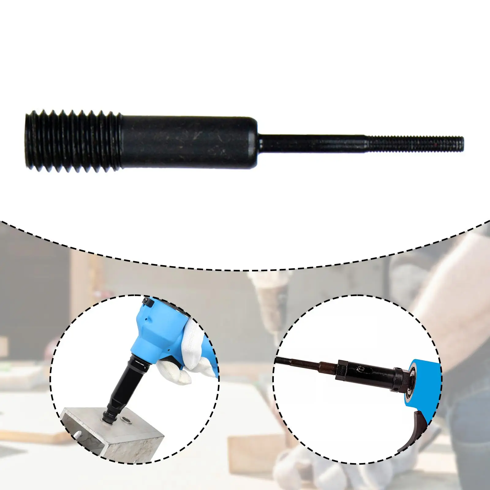 

Durable Alloy Steel Mandrel Replacement Air Hydraulic Rivet Nut Tool Tip Attachment for Garage Use