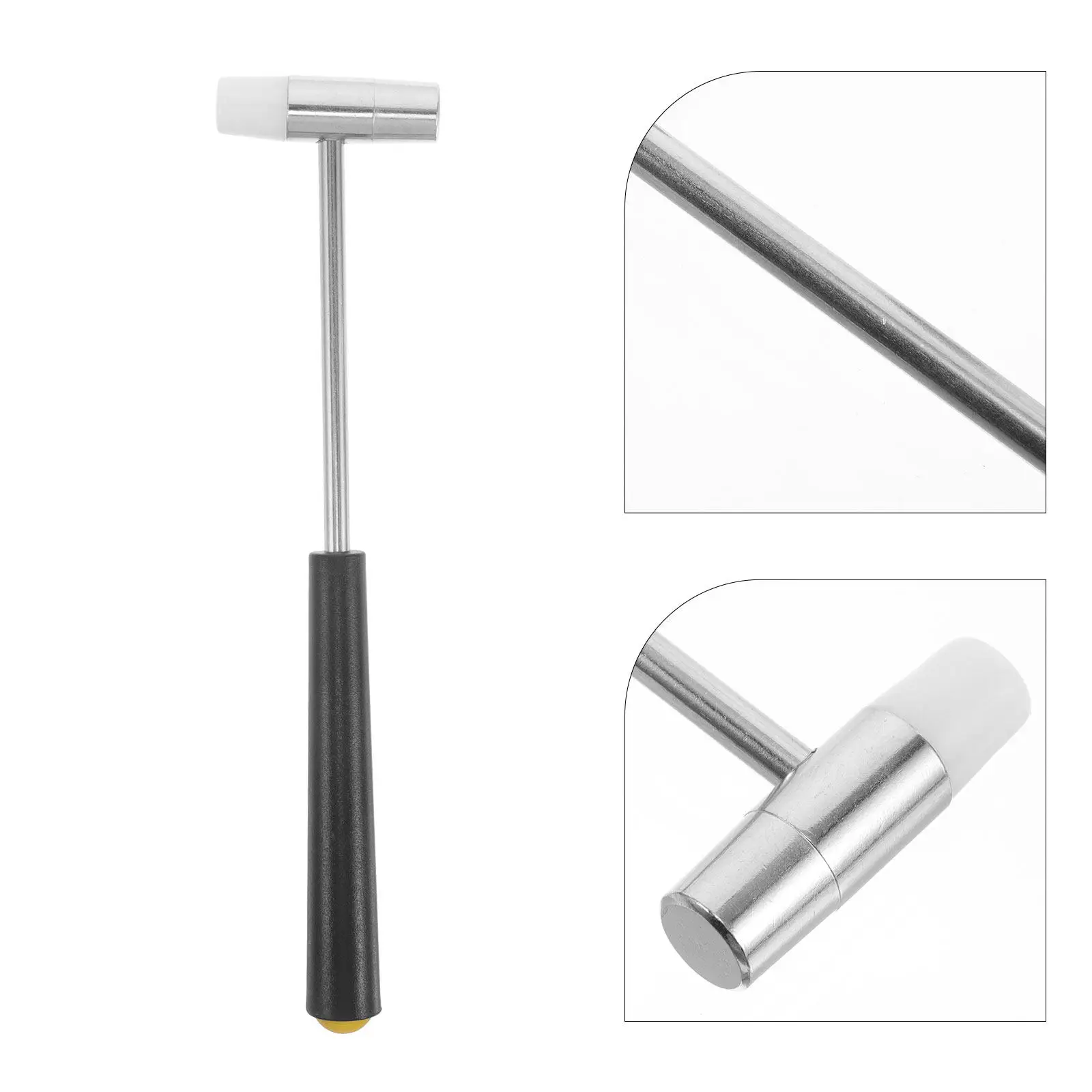 Martillo de precisión para reparación de instrumentos de viento, hecho de metal y plástico, para saxofón, flauta, piccolo, clarinete, oboe, herramienta de mantenimiento de instrumentos